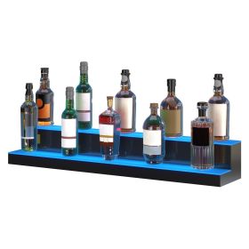 rVEVOR LED Lighted Liquor Bottle Display Bar Shelf RF & App Control 40" 2-Step